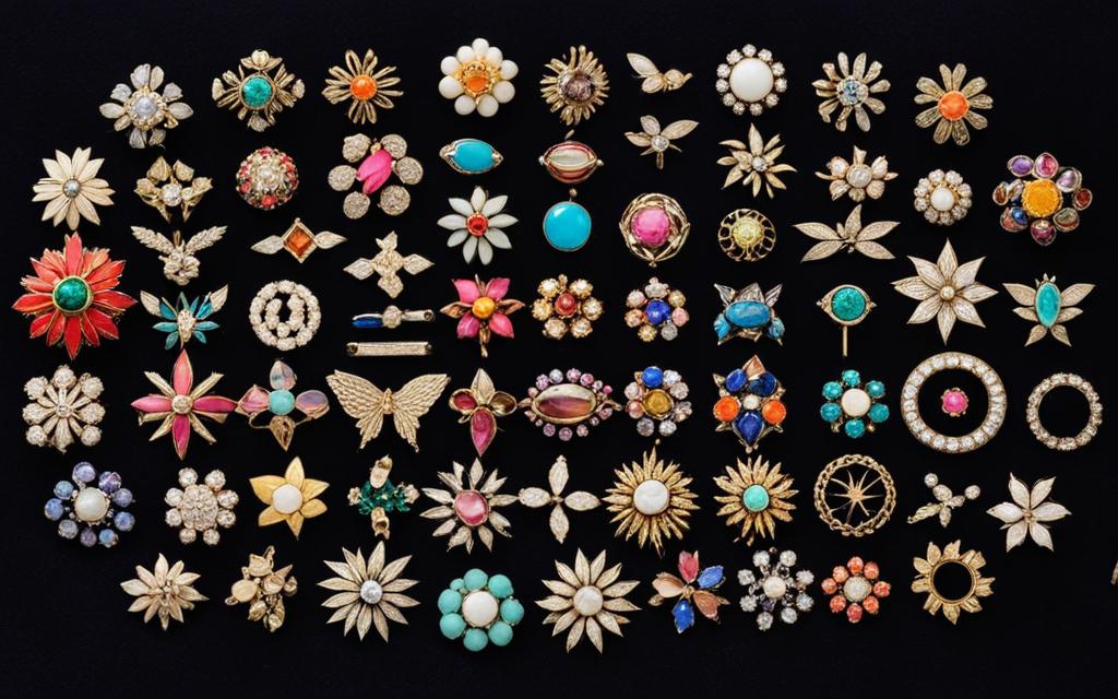Vintage brooches 1950s