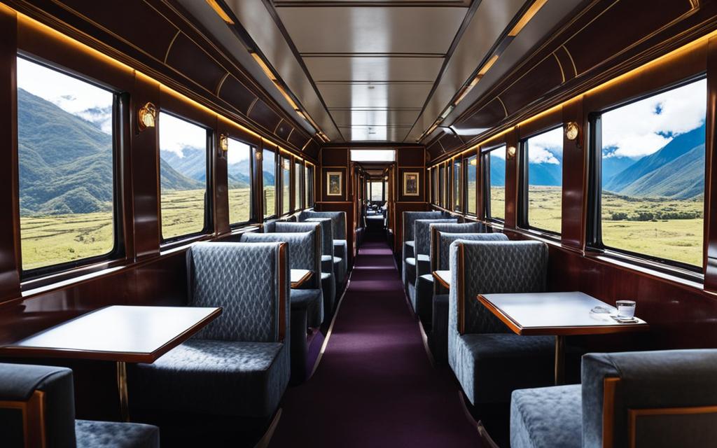 Luxury train in Peru